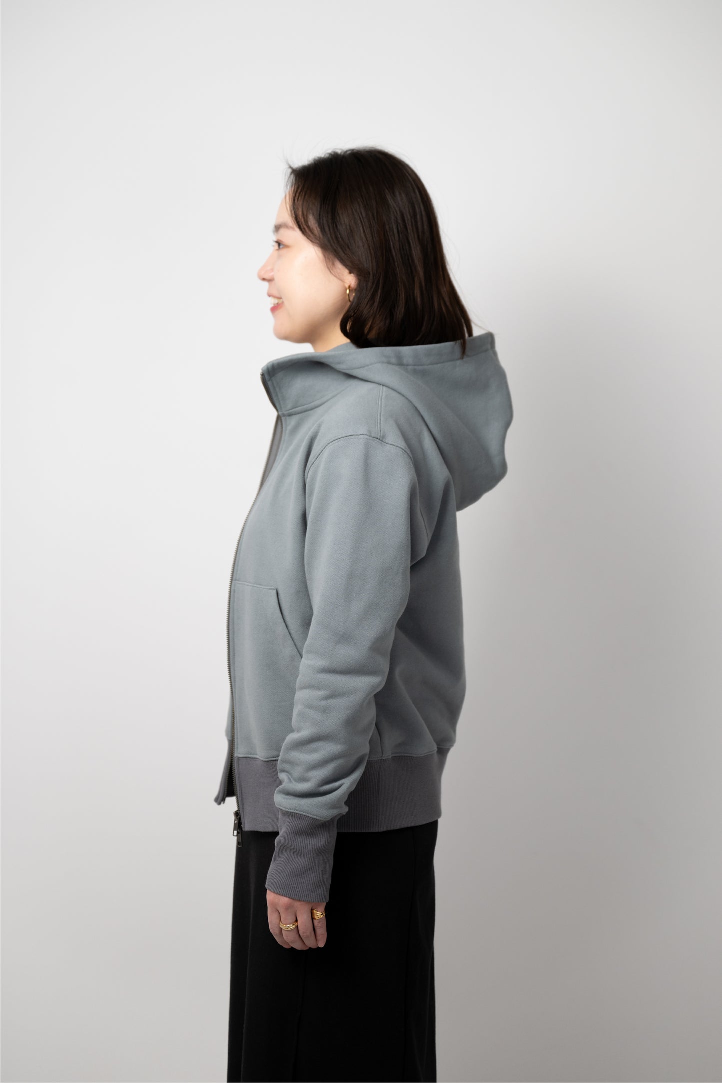 Fitted Full-Zip Hoodie