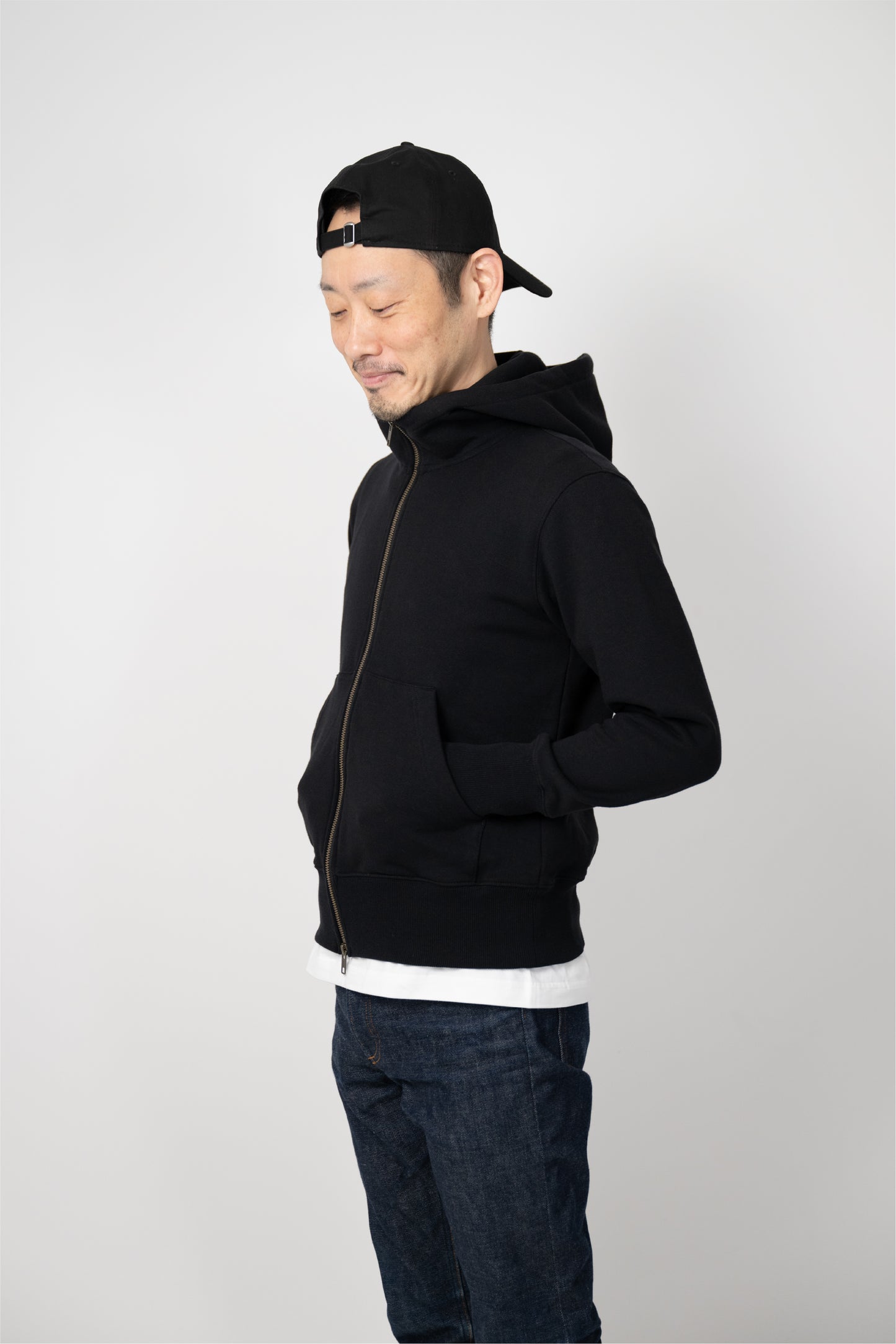 Fitted Full-Zip Hoodie